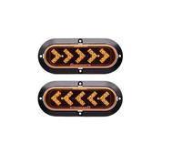 Trasera Luces Luces Traseras Parada Señal Giro Para Autobús Y Camión Flecha Secuencial Ámbar Ovalada Luz Medio Lámpara Para Coche Remolque