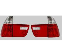 Trasera Luces Rojo Claro Aspecto de Cristal Par Para BMW E53 X5 00-06 -