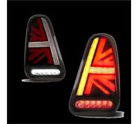 Trasera Luz Freno 2 Piezas Repuesto para Luces Traseras LED Estilo Union Jack para Mini ara Cooper R50 R52 R53 2001 2002 2003 2004 2005 2006 2007 2008 Piloto Trasero(Smoke)