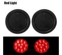 Trasera Luz Freno Luces Traseras 4 Pulgadas para Camión 12LED 12V CC Luz Freno/Giro Camiones Remolques Tractores Semirremolques Camiones Volquete Autobuses Barcos. Piloto Trasero(Rojo)