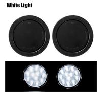 Trasera Luz Freno Luces Traseras 4 Pulgadas para Camión 12LED 12V CC Luz Freno/Giro Camiones Remolques Tractores Semirremolques Camiones Volquete Autobuses Barcos. Piloto Trasero(Blanco)