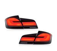 Trasera Luz Freno Luces Traseras LED con Parpadeo Agua Antiniebla para Serie 5 F10 F18 2011 2012 2013 2014 2015 2016 2017 Plug and Play. Piloto Trasero(Black Red)