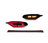 Trasera Luz Freno Luces Traseras LED para Toyota Levin 2019 2020 2021 2022 2023 Animación Alerón Trasero Conjunto Luces Traseras LED Suministro Piezas Automotrices. Piloto Trasero(Rojo)