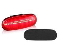 Trasera Luz Freno Luz LED trasera de 3. ª luz de freno, lámpara trasera de montaje alto para Fiat para Scudo para MK1 2001 2002 2003 2004 2005 2006 LED tercera luz freno(RED Lens)