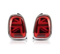 Trasera Luz Freno para Mini para Cooper F55 F56 F57 2014-UP Lámpara Trasera LED para Coche Lámpara Trasera LED para Coche Luz Trasera LED para Coche Piloto Trasero(Red Plated Frame)