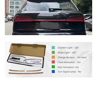 Trasera Luz Freno para Q7 2006 2007 2008 2009 2010-2015 Actualización 2023 Conjunto Luces Traseras Automáticas LED Través Luces Traseras Automóvil Flujo Dinámico Piloto Trasero(Through Light Bar)