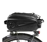 trasera para bicicleta - PU EVA 37 x 16 x 19 cm 8,6 l | resistente al agua Hard Shell Cycling Pannier Organizador | de almacenamiento para llaves, teléfonos móviles, ropa, botellas de agua