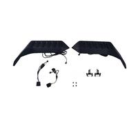 Trasero Alerón Alerón Trasero Techo para Jeep para Wrangler JK JL 2007 2008-2022 2023 Divisor Lateral Borde Superior Lámpara LED 4 Colores Estándar UE Y EE. UU.(2018- Up L EUUSA)