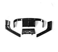 Trasero Alerón Parachoques 4 Uds 2013 A 2016 Para Series F32 F33 Look Para M4 Estilo Parachoques Trasero Alerón Cuerpo Kit Difusor Divisor Cubierta Por ABS(Aspecto de fibra de carbono.)