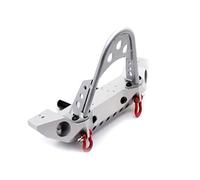 Trasero Alerón Parachoques Barra Parachoques Delantero Trasero Aluminio Con Portador Neumáticos Repuesto Para 1:10 Axial SCX10 II 90046 90047 TRX-4 TRX4 RC(Front bumper)