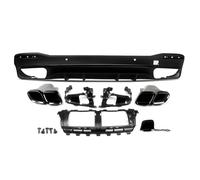 Trasero Alerón Parachoques Difusor Trasero Terminales Escape Para Benz Para GLS Clase X167 SUV 2019+ Parachoques Para AMG Line GLS450 GLS580 GLS550 GLS53 63 Style(63 Look)