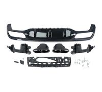 Trasero Alerón Parachoques Difusor Trasero Y Puntas De Escape Para Benz W213 Para AMG E63 Estilo Parachoques Sedan 2016 2017 2018 2019 2020