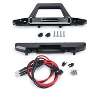 Trasero Alerón Parachoques Parachoques Delantero/trasero Metal Luz Para Axial SCX24 Para Wrangler 1/24 Coche Trepador Control Remoto Camión Modelo Piezas Mejora(Front and Rear)