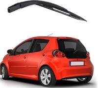 Trasero Escobilla Limpiaparabrisas para Aygo MK1 2005-2014, Coche Ventanas Escobilla y Brazo Juego Caucho Repuesto Limpieza Accesorios