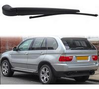 Trasero Escobilla Limpiaparabrisas para BMW X5 E53 2000-2005, Coche Ventanas Escobilla y Brazo Juego Caucho Repuesto Limpieza Accesorios