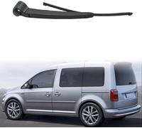 Trasero Escobilla Limpiaparabrisas para Caddy 2k 2004-2016, Coche Ventanas Escobilla y Brazo Juego Caucho Repuesto Limpieza Accesorios