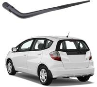 Trasero Escobilla Limpiaparabrisas para Fit Jazz 2009-2014, Coche Ventanas Escobilla y Brazo Juego Caucho Repuesto Limpieza Accesorios
