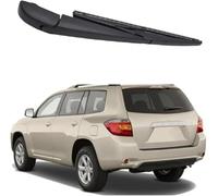 Trasero Escobilla Limpiaparabrisas para Highlander MK3 2012-2018, Coche Ventanas Escobilla y Brazo Juego Caucho Repuesto Limpieza Accesorios