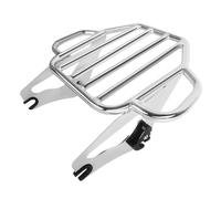 Trasero Estante para Touring Electra Glide Street Glide Road Glide Road King 2009-2025 Suministros De Motocicleta Portaequipajes Parrilla Trasera Soporte Portaequipajes Moocicleta(Chrome)