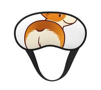 Trasero gracioso de perro Corgi, Cubiertas oculares completas, antifaces para dormir que bloquean la luz, orejeras opacas para dormir