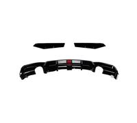 Trasero Labio Parachoques Labio Difusor Parachoques Trasero para F30 MT MP 325i 330i 2013-2019 Labio Negro Escape Doble con Alerón Divisores De Luz Difusor(Double Dual Hole)