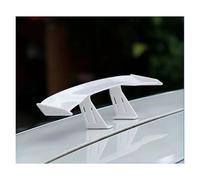 Trasero Spoiler Alerón Trasero Pequeño para Coche, Alerón Trasero Tipo Canard para Motocicleta, ABS, Aspecto Carbono, para VW, Universal. Alerones(Blanco)