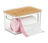 Trash Bag Holder - Stackable Garbage Bag Dispenser, Trash Bags Dispenser Roll Holder Under Sink, Garbage Bags Holders Under Sink Organizer Acrylic Laundry Pod Detergent Powder Container, Kitchen