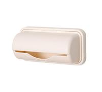 Trash Bag Holder Wall Mounted | No - Drill Adhesive for Kitchen/Bathroom/Pantry | Plastic Bag Organizer, Easy Access & Space Saving (Apricot)