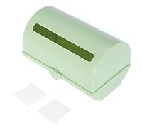 Trash Bag Storage Box | Wall Mount Organizer with Adhesive Back | Holds Plastic Garbage Bags for Kitchen/Bathroom/Garage | 3 Colors, Easy Open Buckle (Green)