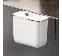 Trash Bin - Bin de montaje en pared, 26,6 x 14,8 x 21,9 cm, 7 l | Compost Basket Small Cabinet Door Compost Basket With Lid And Bags - Space-Saving Mountable Dustbin For Kitchen Bathroom Bedroom