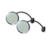 TRASH BIN Intermitente Moto Para Davidson Touring Electra Glide Road King Sportster Motocicletas 1157 Bombillas De Luz LED Intermitente Completas(White amber)