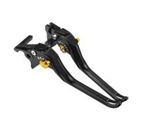 TRASH BIN Juego de manetas moto Para Yamaha Para MT07 2025 2026 Para Tenere 700 Para XSR 900 Para MT-09 Para Tracer 2015-2020 Palanca Embrague Freno Ajustable Motocicleta(Yellow)
