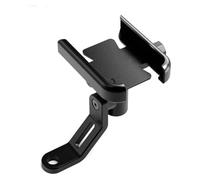 TRASH BIN para S&uzuki para Burgman AN125 AN200 AN400 AN650 Motocicleta Soporte para Teléfono Navegador GPS Soporte para Retrovisor De Manillar Soporte Ajustable Teléfono(Black)
