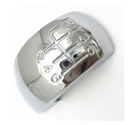 TRASH BIN Pomo Palanca De Cambios Para Skoda Para Octavia MK2 II 2004-2008 FL 2009-2011 Pomo Cambio Marchas Tapa Estilo Emblema Palanca Cambios Bolígrafo(Chrome-6 Speed)