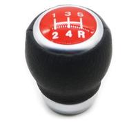TRASH BIN Pomo Palanca De Cambios Para Subaru Para Impreza WRX STI 2009-2018 Perilla Cambio Marchas Cuero 5 6 Velocidades(Red 5s)