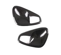 TRASH BIN Puerta Cubierta para Mercedes para Smart para Fortwo 451 2009-2014 Cubierta Manija Reposabrazos Puerta Interior Pegatinas Marco Cuenco Embellecedor(Inner Handle-Carbon 1)