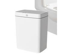Trash Can Automatic, Bathroom Electric Garbage Bin, 18L Capacity, Anti-Odor Self-Sealing Waste Bin, Waterproof Wastepaper Basket for Bedroom, Living Room, Dorm, Laundry Rooms, Garage Use, Hands-Free