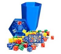 Trash Can Dice, Fast -Paced Party Toy Juego de Salón Juego Estratégico de Dados para Viajes Compacto Para, Exterior y Teambuilding Multiplayer Desk Challenge Quick-Play Team Builder 5 x 5 x 10 cm