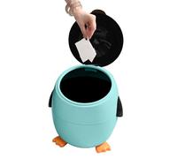 Trash Can, Garbage Bin, 12.2x11.02x13.78 Inches, Compact Waste Container, Cute Mini Bin Solution for Home, Bathroom, Kitchen, Car, Tabletop, Under Desk, Bedroom, Living Room, Dorm, Vanity