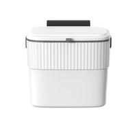 Trash Can - Hangable Waste Basket Bin with Lid for Kitchen, Compact Container with Odor Control Space Saving Design, Small Garbage Holder for Bedroom Bathroom Under Desk Tabletop 10.24 Inches
