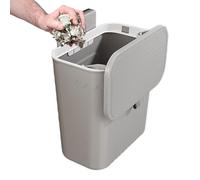 Trash Can Over-the-Cabinet - Space-Saving Kitchen Garbage Bin with Lid | Door-Mounted Compost Container, No Drilling Required, Small Waste Receptacle for Countertop, Kitchen Organization Tool