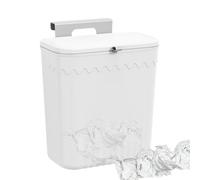 Trash Can Over-the-Cabinet - Space-Saving Kitchen Garbage Bin with Lid | Door-Mounted Compost Container, No Drilling Required, Small Waste Receptacle for Countertop, Kitchen Organization Tool