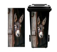 Trash Can Sticker | Waterproof Adhesive PVC 12.2x27.55 Inch Decal
