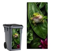 Trash Can Stickers - 37x82cm Funny Cartoon Large Animal Decal | Garbage Bin Sticker for Outdoor, Indoor, Garden, Porch, Yard, Patio, Home, Kitchen