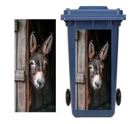 Trash Can Stickers | Adhesive Pvc Dustbin Decal 12.2x27.55 Inch