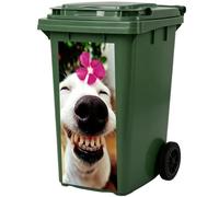 Trash Can Stickers Outdoor - Peeking Decal | Farm Animal DIY