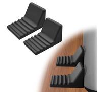 Trash Can Wall Protector and Stop Moving Backward, 2026 New Silicon Trash Can Bumper, Wall Spacer Garbage Bin for Round & Square Waste Baskets, No Drill Kitchen & Office Floor and Wall Guard (Black)