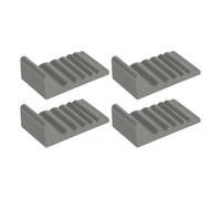 Trash Can Wall Protector, Portable No Drill Pad, 4 Piece Stop Trash Can from Sliding with Adhesive Backing, Sturdy Rubber Guard, Wall Pad with Practical Design, Sturdy Protector for Home Bathroom