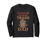 Trash Day Funny Garbage Truck Gestión de residuos Suburban Dad Manga Larga