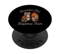 Trash Raccoon del Equipo de Respuesta a Incendios de Dumpster PopSockets PopGrip Adhesivo
